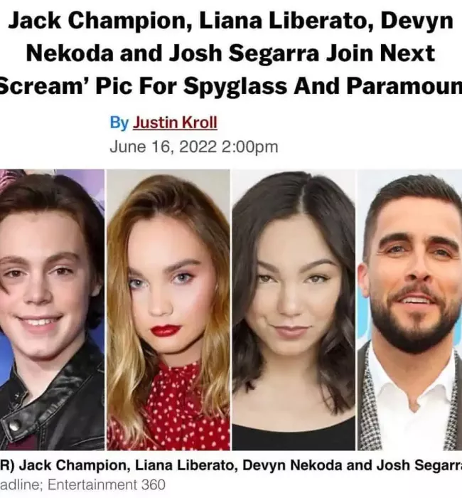 Devyn Nekoda Joined the Next ‘Scream’ Pic For Spyglass And Paramount, which will be released on March 31, 2023.