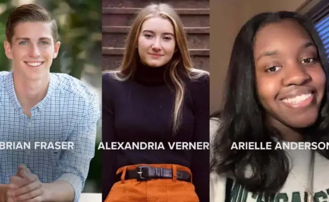 Brian Fraser, Alexandria Verner, and Arielle Anderson died in the MSU mass shooting. (Image Source: WXYZ)