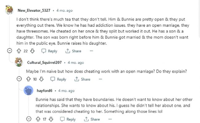 Reddit users commented that Jelly Roll once cheated on his wife. (Source: Reddit)