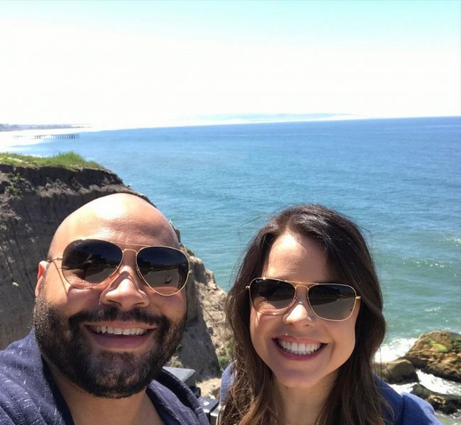 Colton Dunn with his wife, Jessica Stier. (Source: Instagram)
