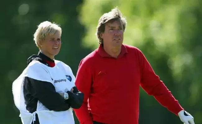 Barry Lane with his wife, Camilla Lane, during the BMW PGA Championship at Wentworth. (Source: Golf Channel)