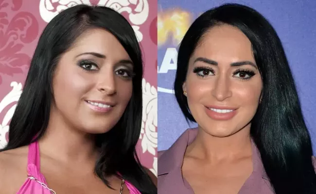 Angelina Pivarnick’s weight loss journey before and after. (Source: EOnline)