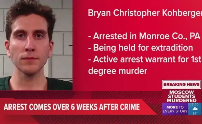 On December 30, 2022, Bryan Christopher Kohberger, 28, was arrested in Monroe County, Pennsylvania.(source: Geniusceleb)