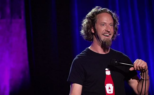Josh Blue during one of his comedy bits. (Source: Amazon)