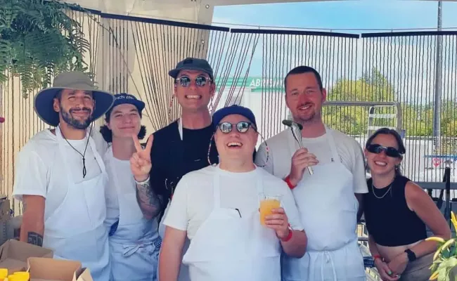 Chef Chuck Hughes team. (Source: Instagram)