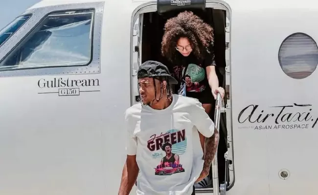 Jalen Green Coming Out Of A Private Jet (Source: Instagram)