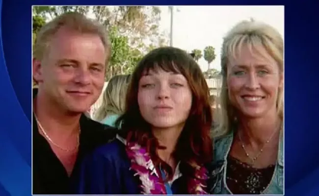 Nikki Catsouras with her parents (Source: cbsnews.com)