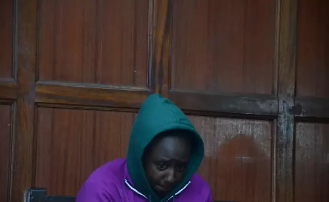 Maxine Wahome before chief magistrate gave her a cash bail of Sh100,000. (Source: star.co.ke)