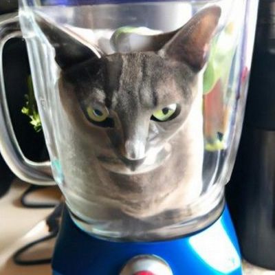 Cat in the Blender
