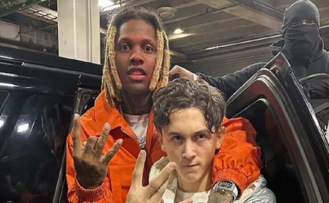 Lil Mabu uploaded a picture with another rapper, Lil Durk. (Source: Instagram)