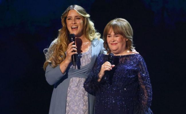 Lucie Jones’s appearance at Britain Got Talent along with Susan Boyle. (Image Source: AOL)